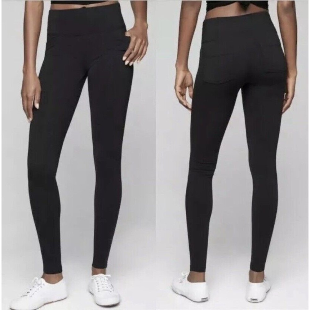 Athleta Womens S Metro High Waisted Leggings Women's Small Gray Pockets